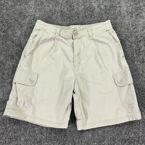 Cherokee Shorts Mens 34 Beige Khaki Cargo Cotton Pockets Casual Outdoor Work